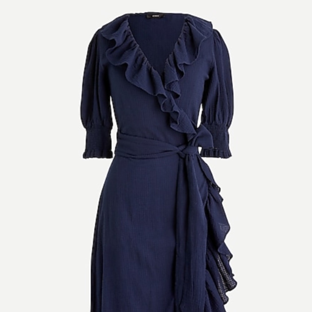 J.Crew Ruffle Wrap Dress NWT